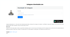 Desktop Screenshot of instagram-downloader.com