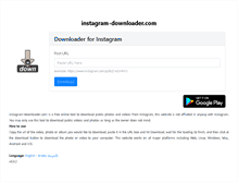 Tablet Screenshot of instagram-downloader.com